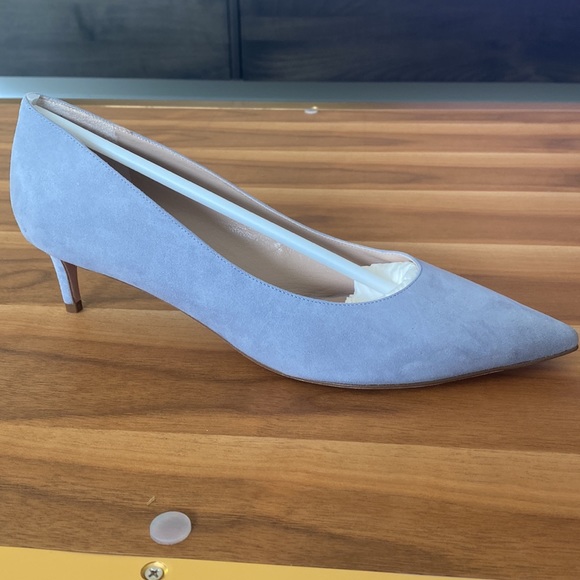 Grey blue Stuart Weitzman kitten heels - Picture 3 of 4